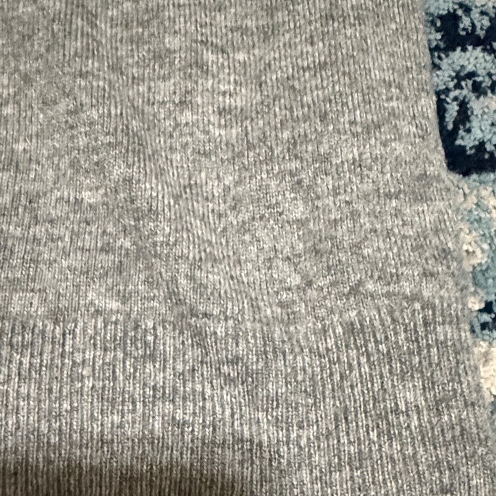 J. Crew Rhinestone Gray Cashmere Blend Sweater - Picture 4 of 5